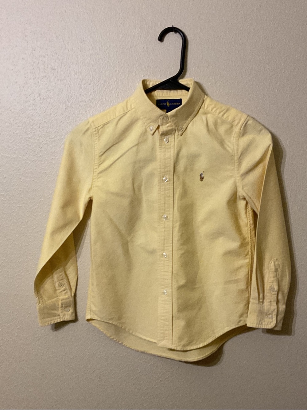 Polo by Ralph Lauren Kids Pale Yellow Button-Down Oxford Shirt - Boys